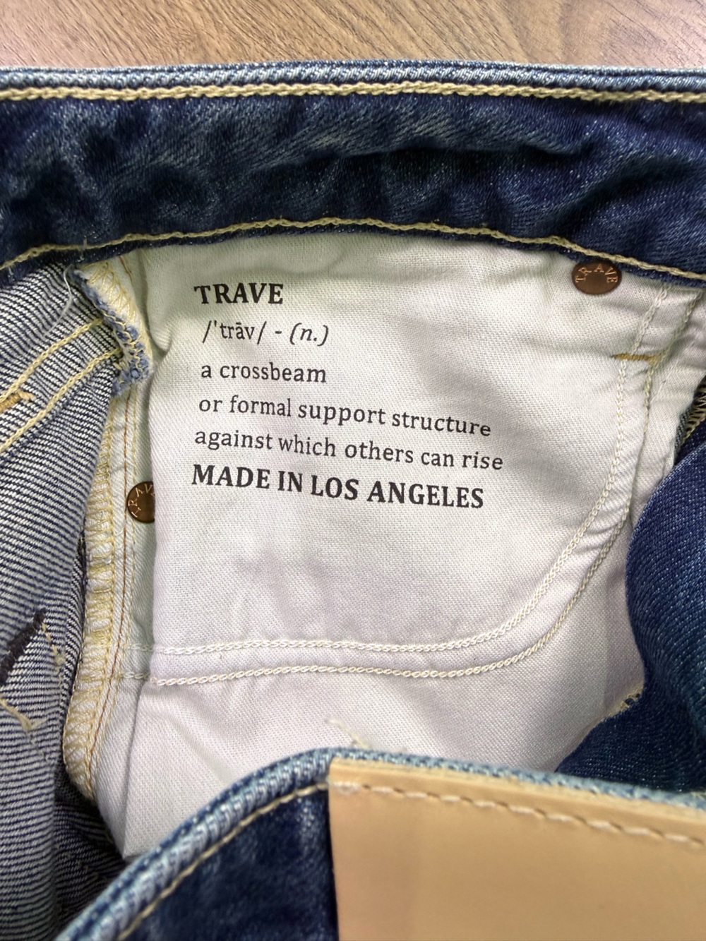 Trave Joan Wide Leg Jean In Wonderwall Size 27 Revolve Made In California - Picture 7 of 12